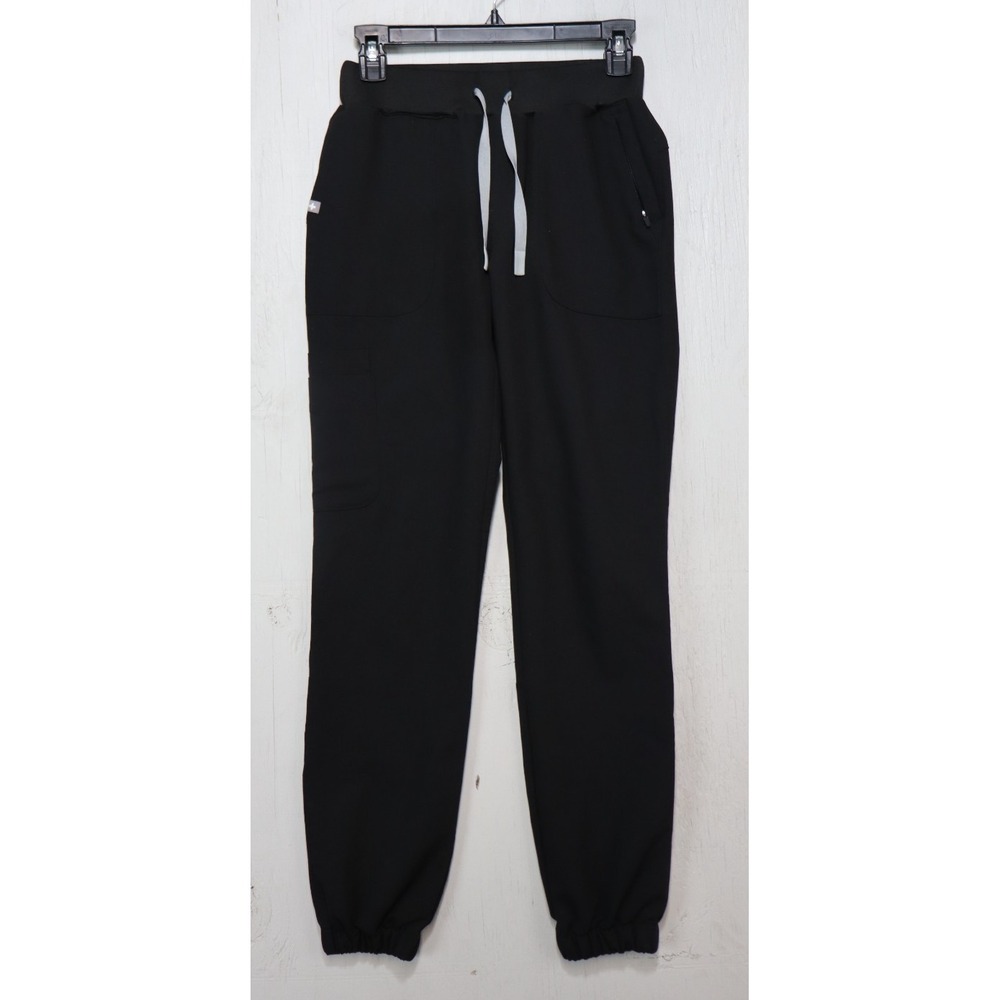 FIGS Womens  Jogger Drawstring Scrub Pants Black Size XXS W21SW2003